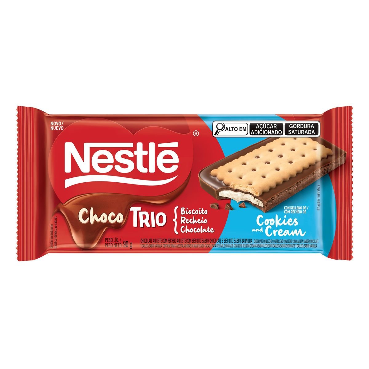 Chocotrio Nestlé Leite 90g image number 0