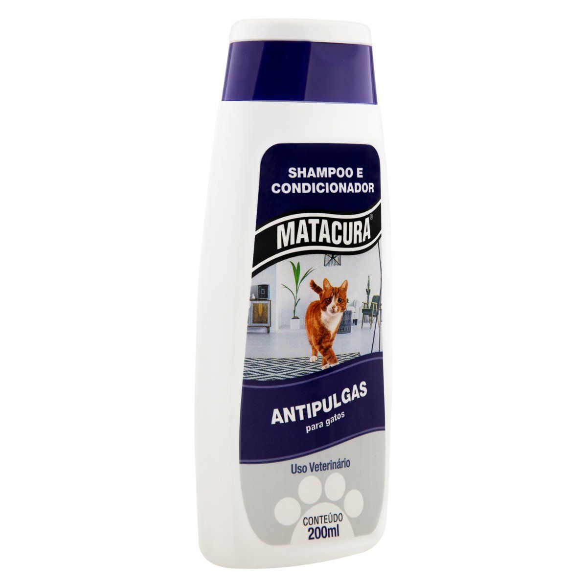 Shampoo e Condicionador para Gatos Antipulgas Matacura Frasco 200ml image number 3
