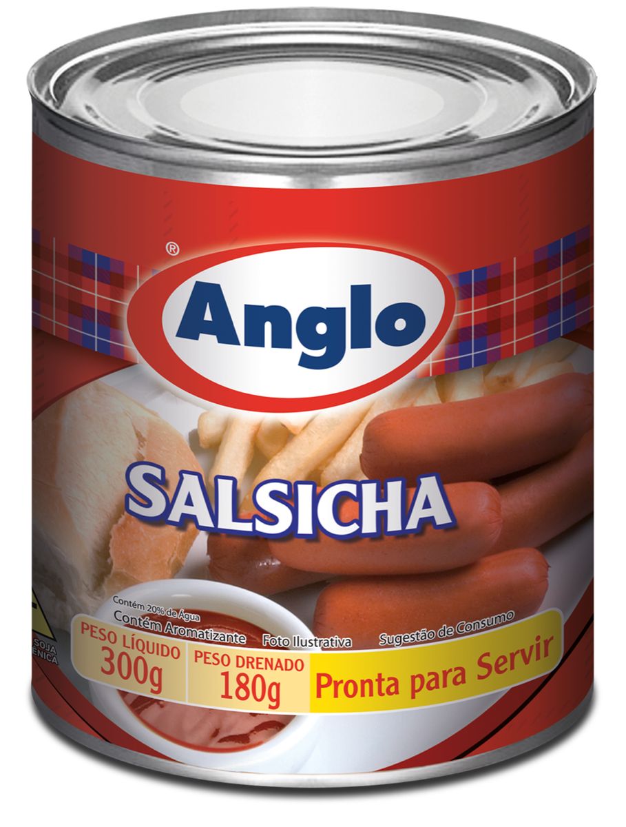 Salsicha Anglo Lata 180g