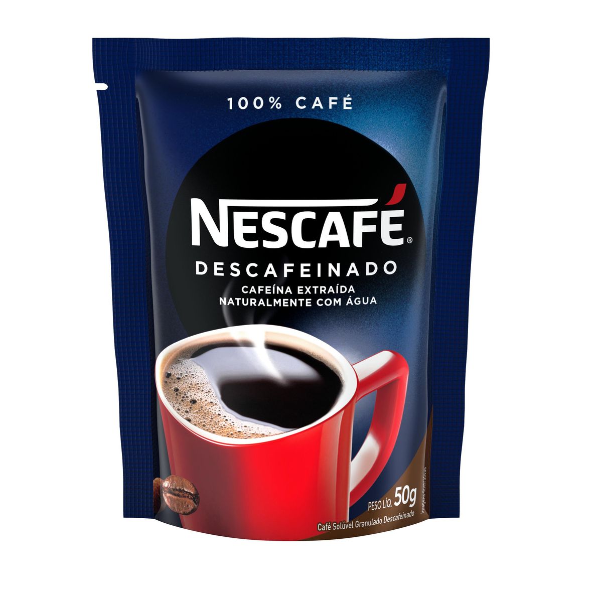 Café Solúvel Nescafé Descafeinado Sachê 50g