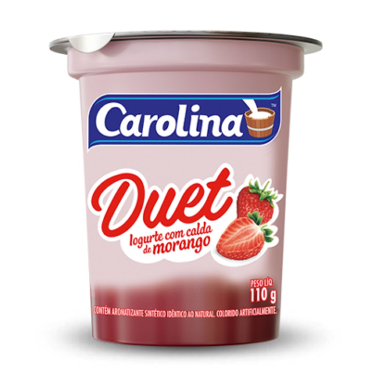Iogurte Carolina Duet Sabor Morango 110g