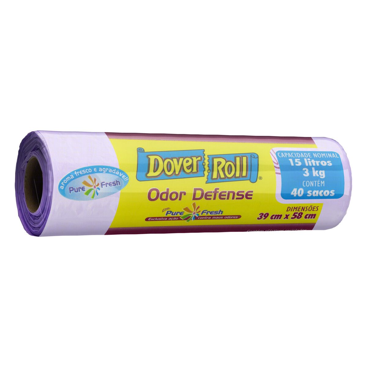 Saco para Lixo Dover Roll 15L Odor Defense 40 Unidades image number 3