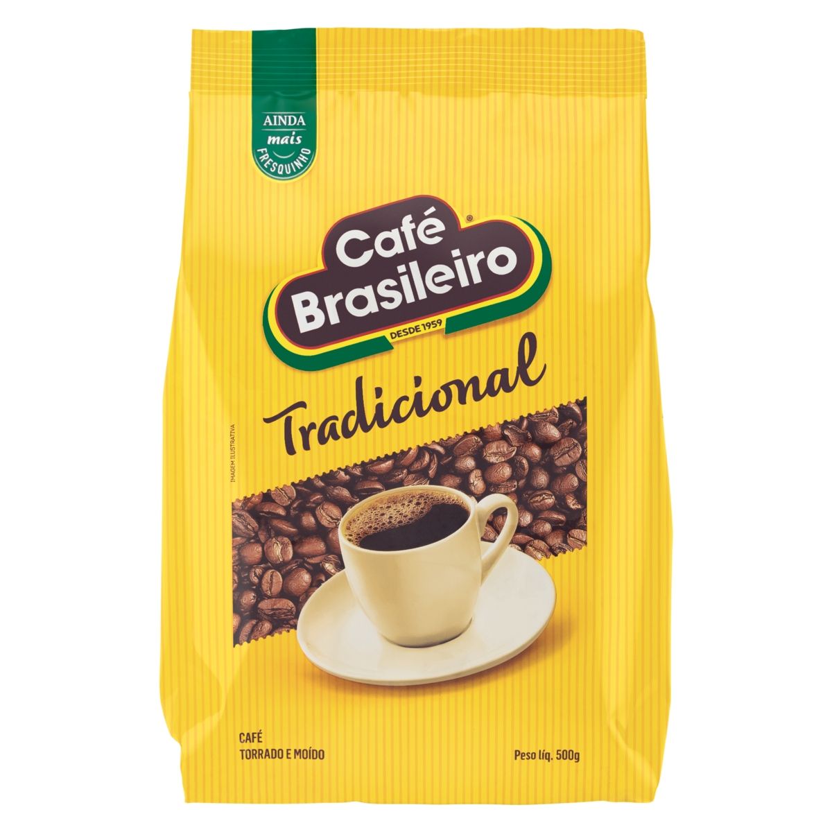Café Torrado e Moído Café Brasileiro Tradicional Pacote 500g