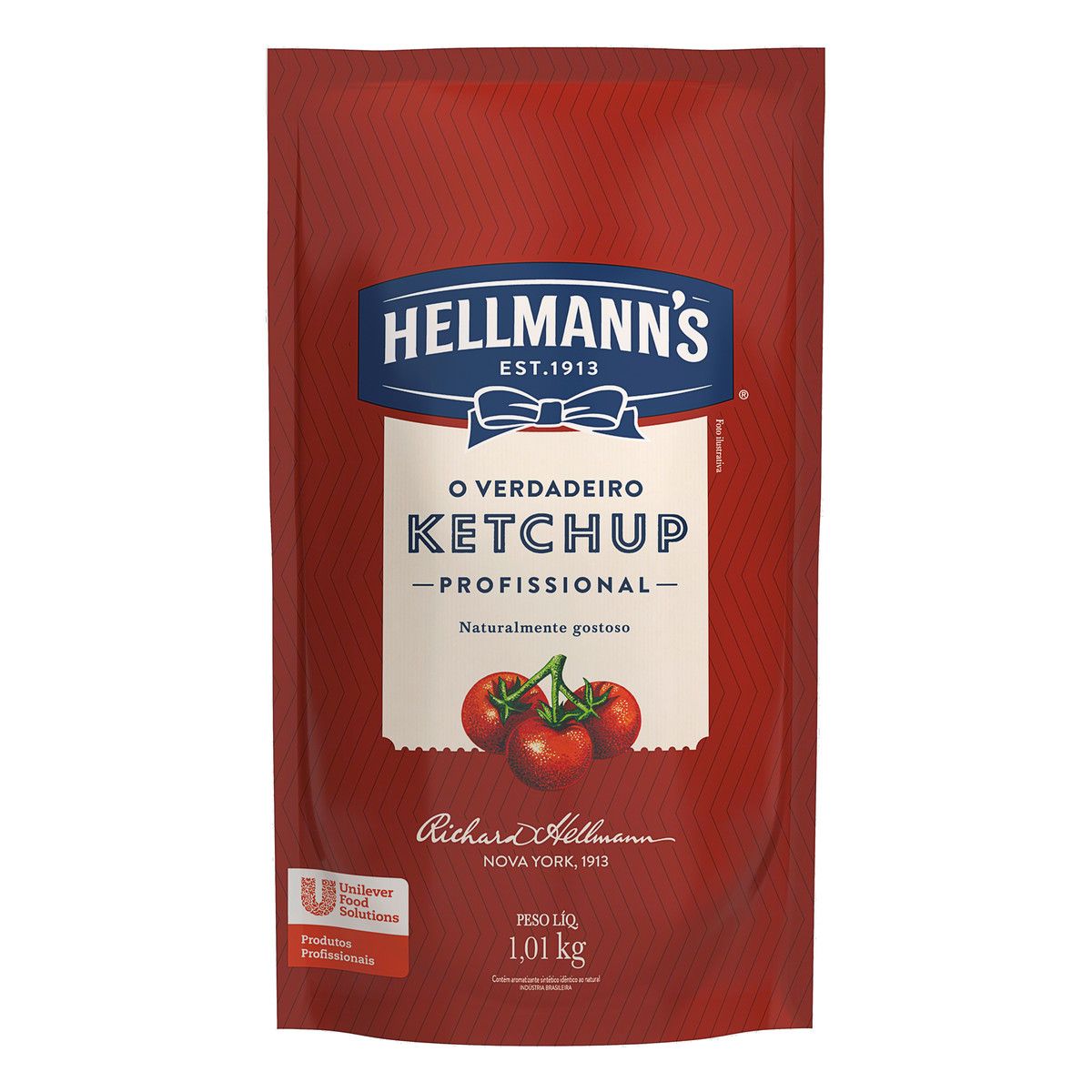 Ketchup Uso Profissional Hellmann's Sachê 1,01kg image number 0