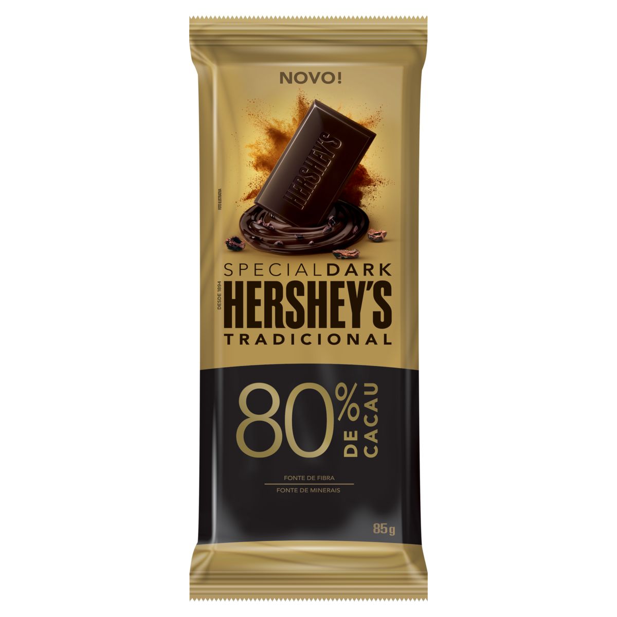 Chocolate Hershey's Tradicional Special Dark 80% Cacau 85g image number 0