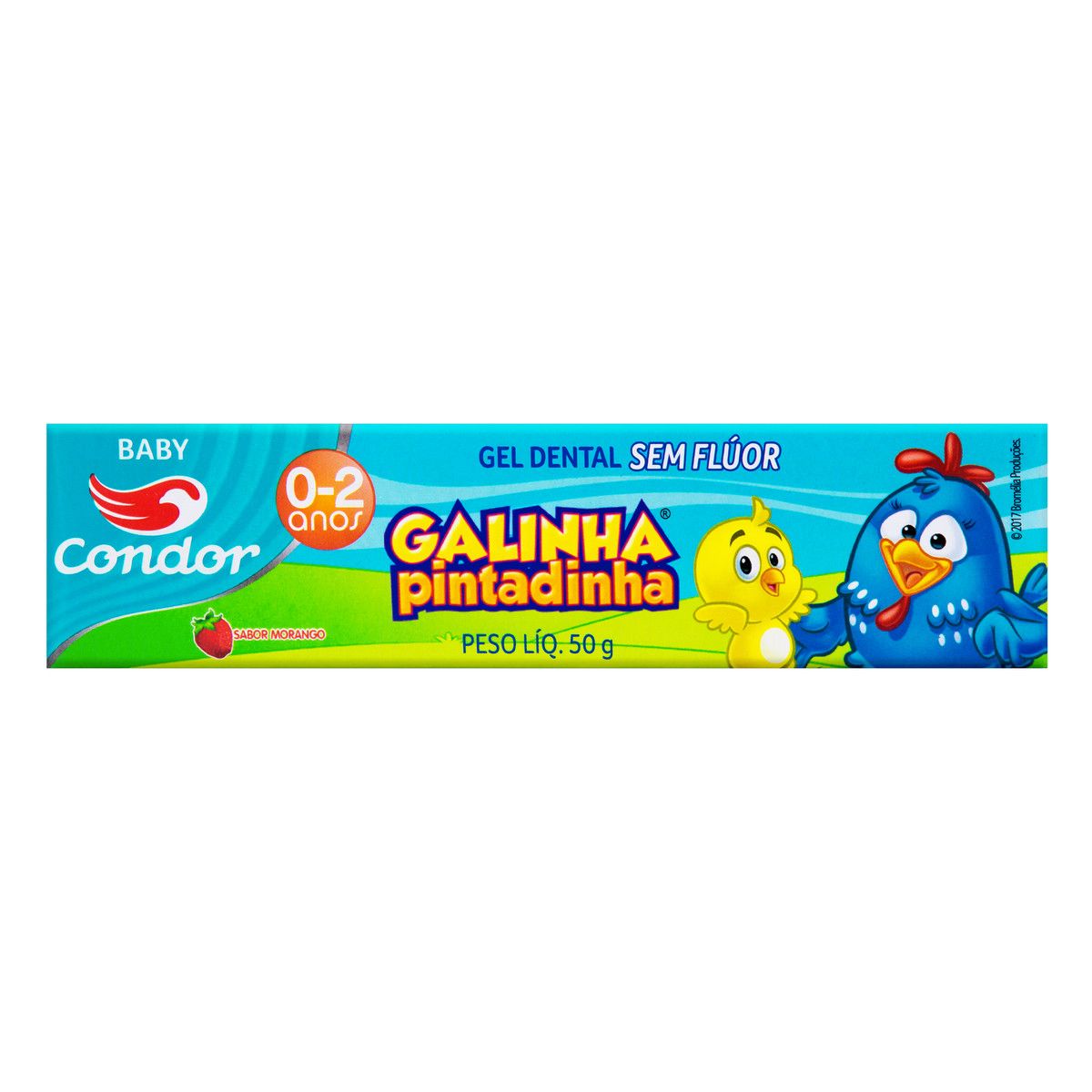 Gel Dental Infantil Morango Galinha Pintadinha Condor Baby 50g image number 0