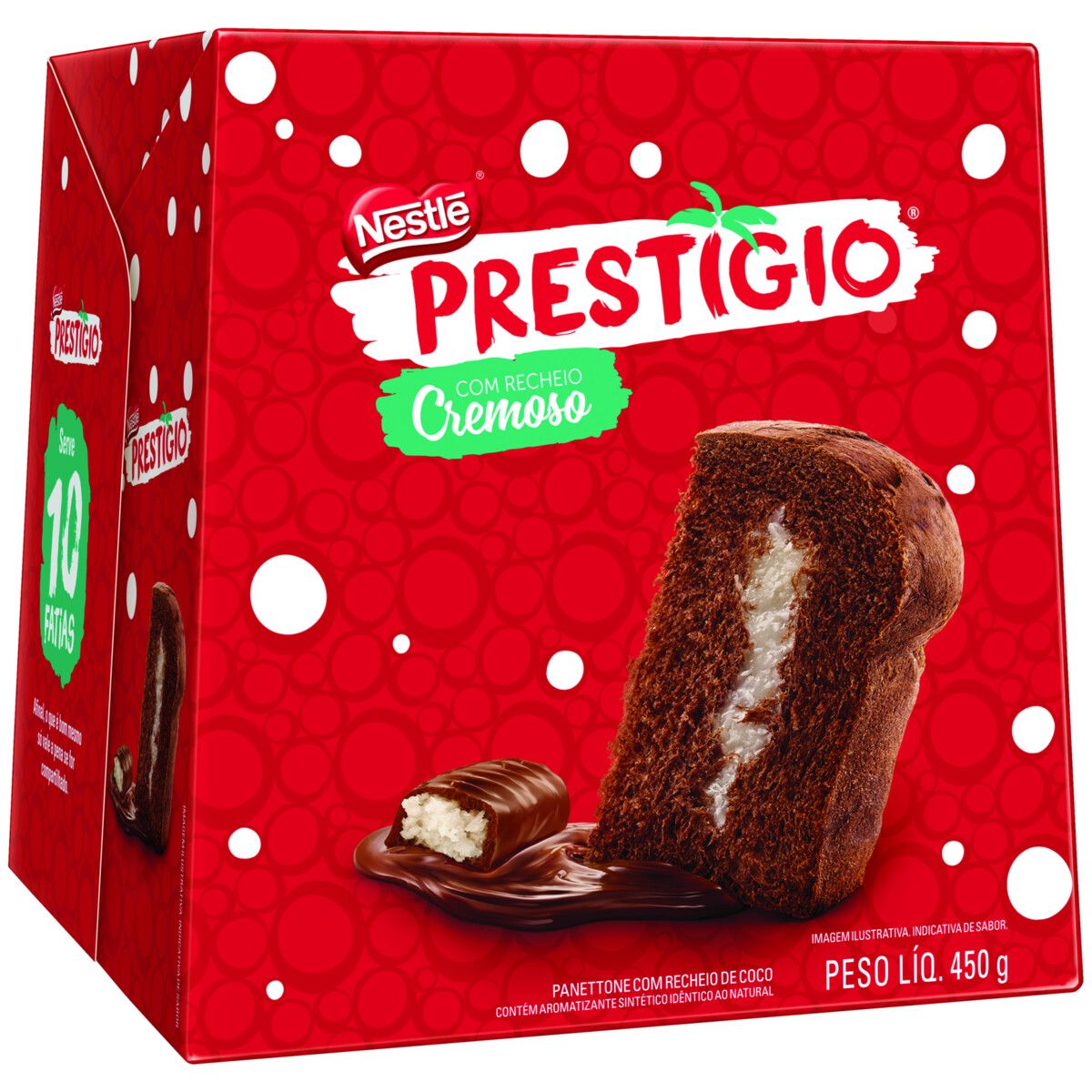 Panettone Recheio Prestígio Nestlé Caixa 450g