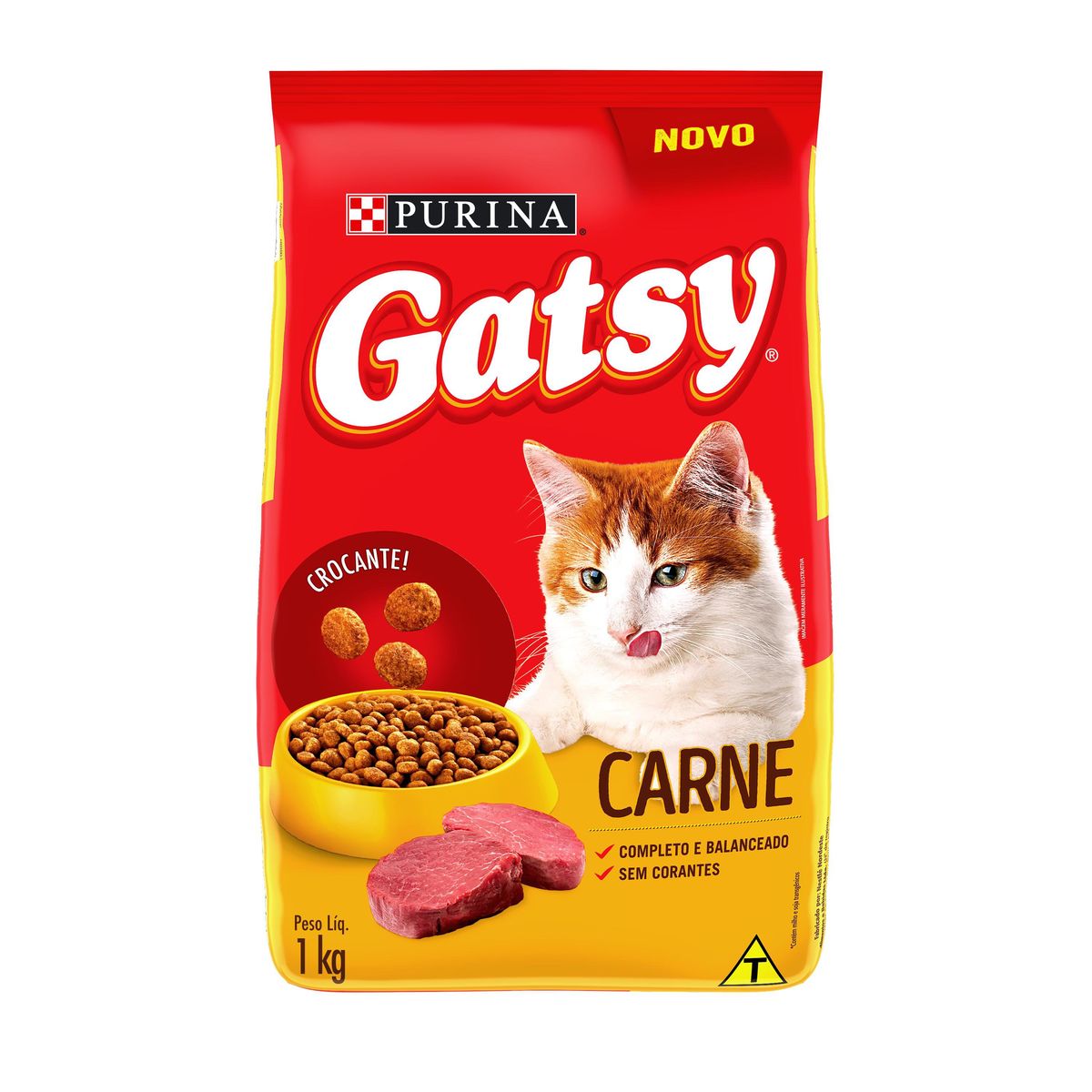 Alimento Gatsy Gatos Adultos Carne 1kg image number 0