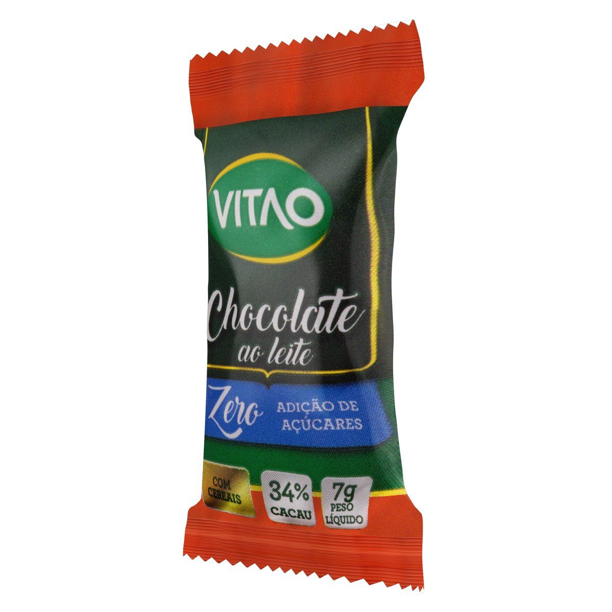 Chocolate ao Leite 34% Cacau Cereais Vitao Pacote 7g image number 3