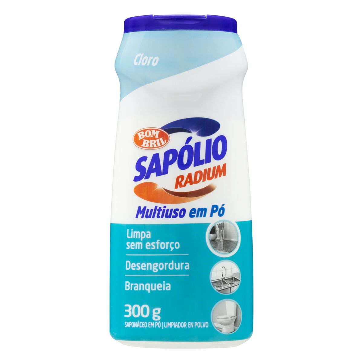 Saponáceo Pó com Detergente com Cloro Sapólio Radium 300g