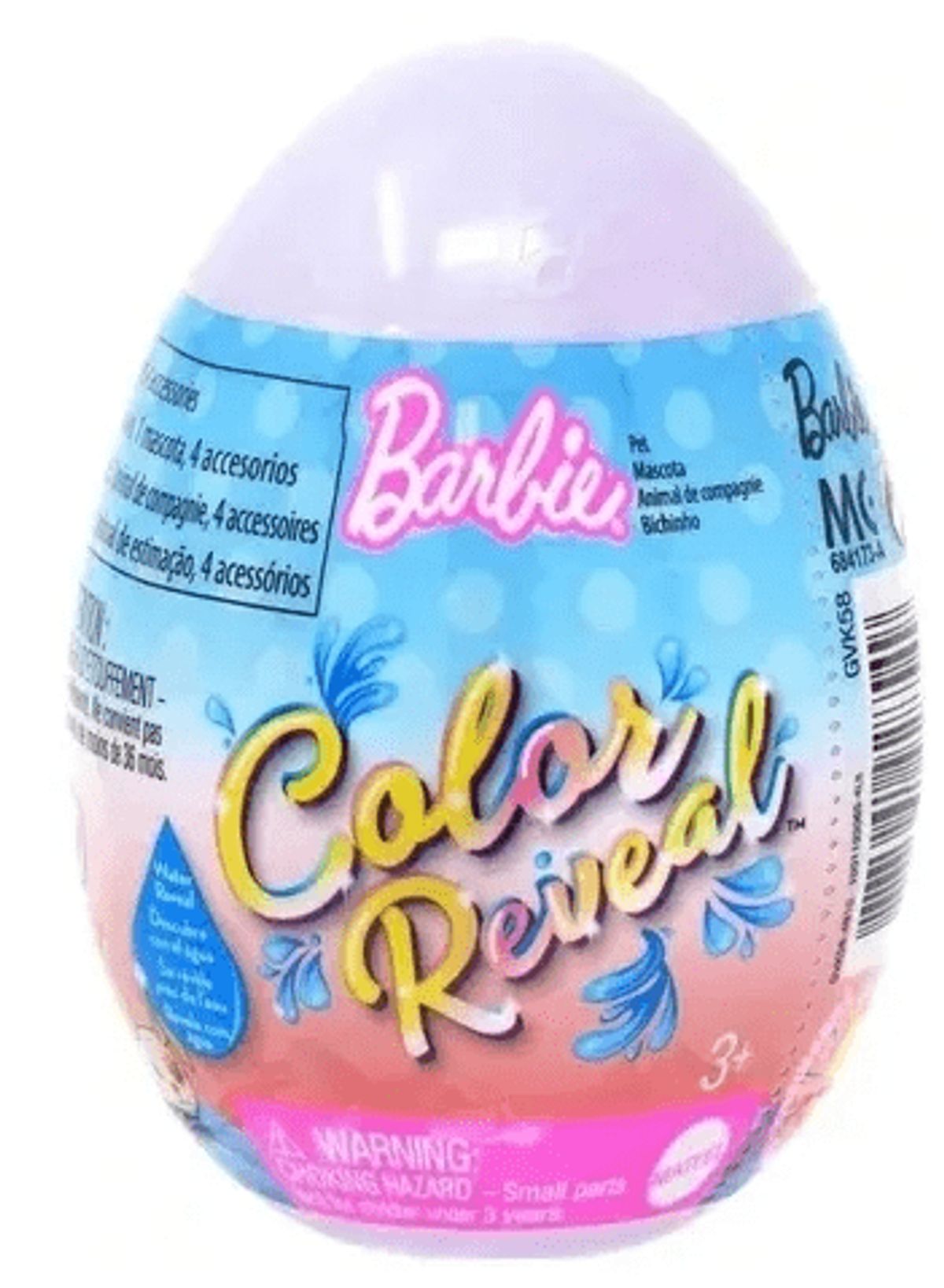 Barbie Color Reveal Ovo de Páscoa image number 0