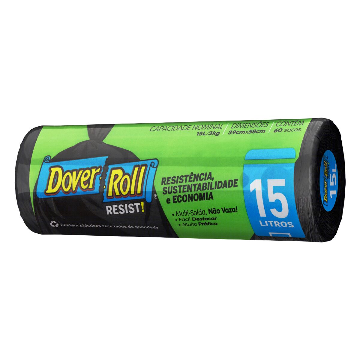 Saco para Lixo Dover Roll 15L Resist 60 Unidades image number 2