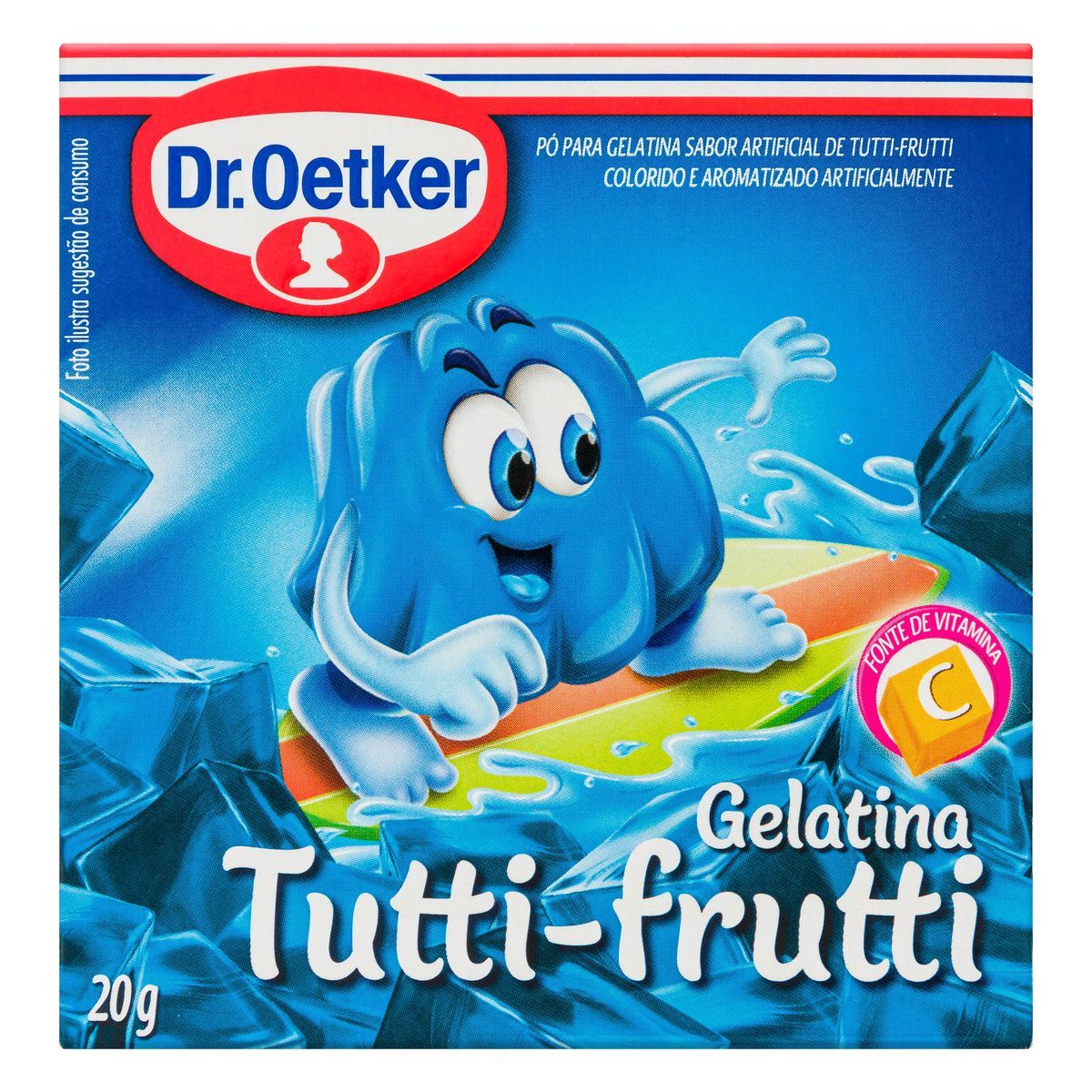 Gelatina em Pó Dr. Oetker Tutti Frutti 20g