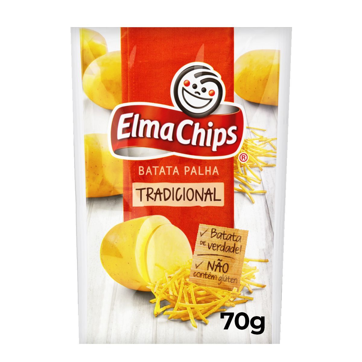Batata Palha Elma Chips Tradicional Pacote 70g