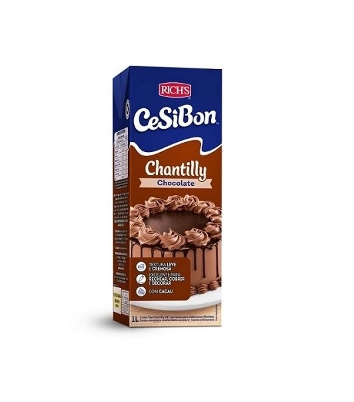 Chantilly Cesibon Chocolate 1l image number 0