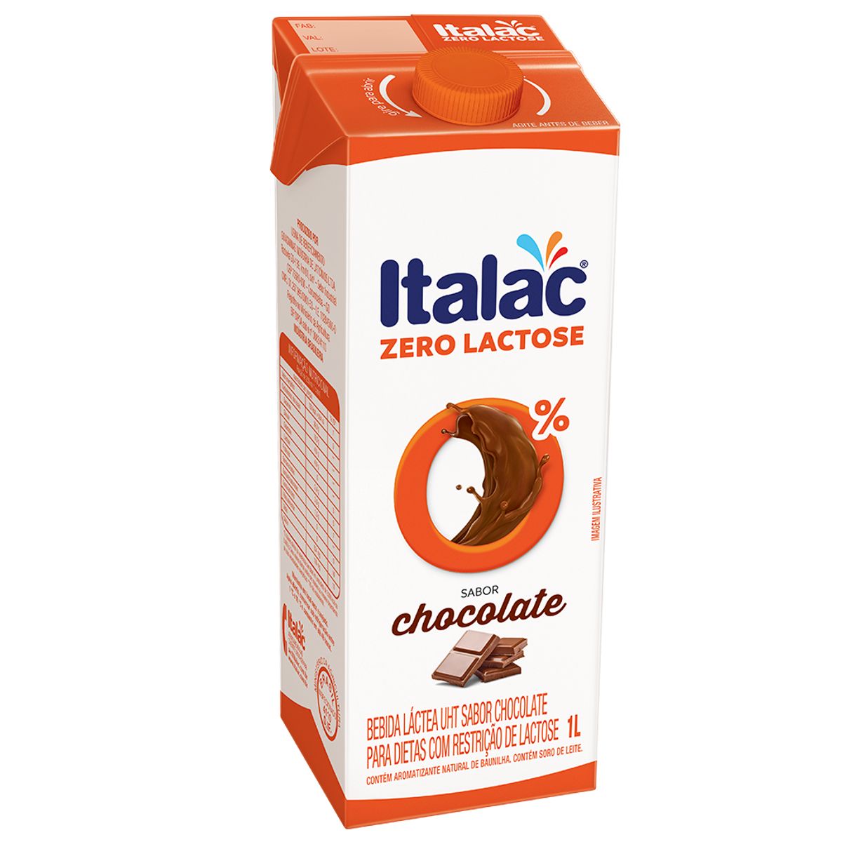 Bebida Láctea Italac UHT Zero Lactose Chocolate 1L
