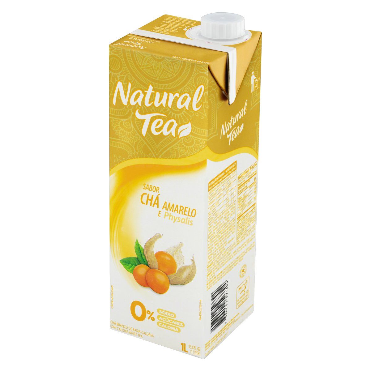 Chá Amarelo Physalis Zero Açúcar Natural Tea Caixa 1l image number 2