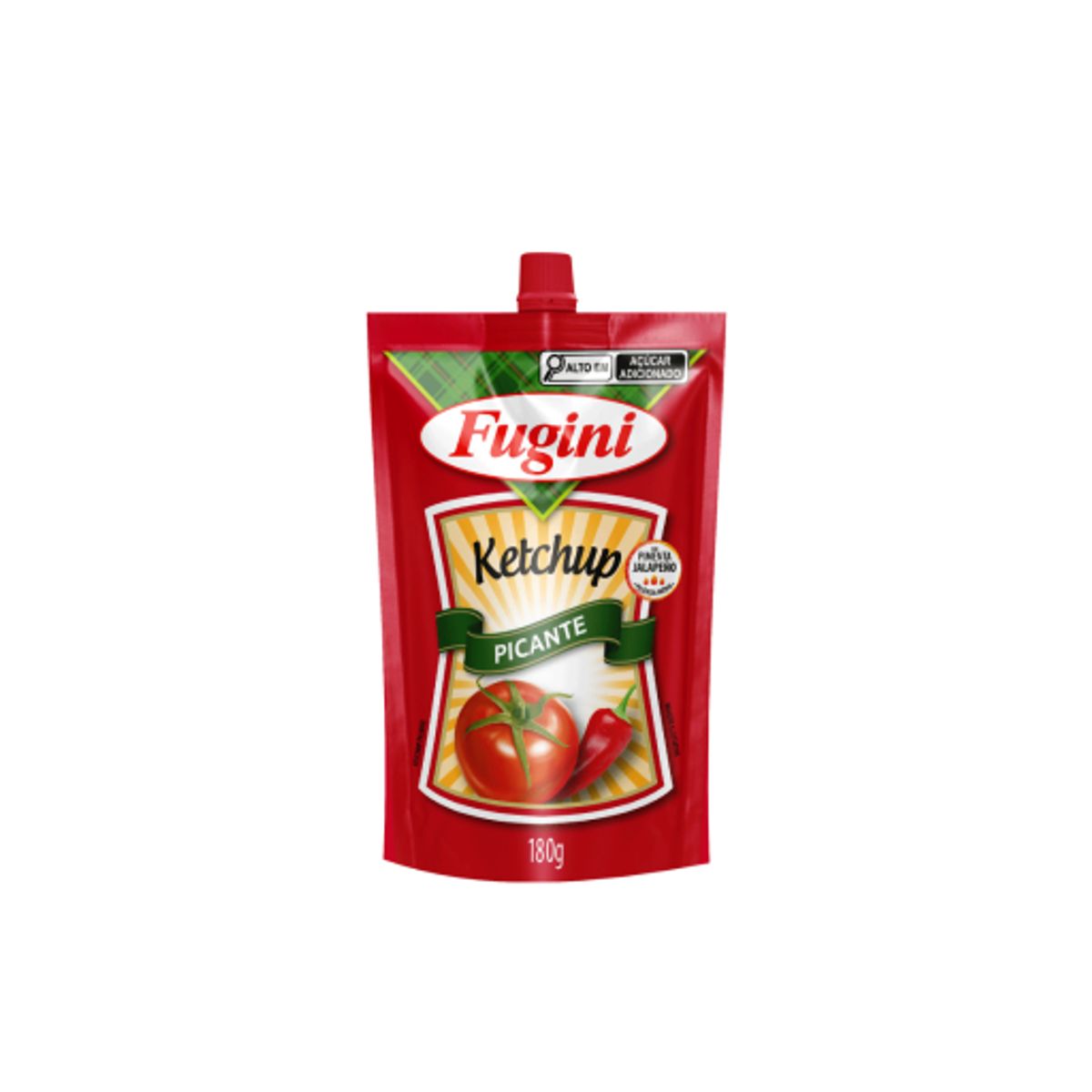 Ketchup Fugini Picante Sachê Bico 180g image number 0