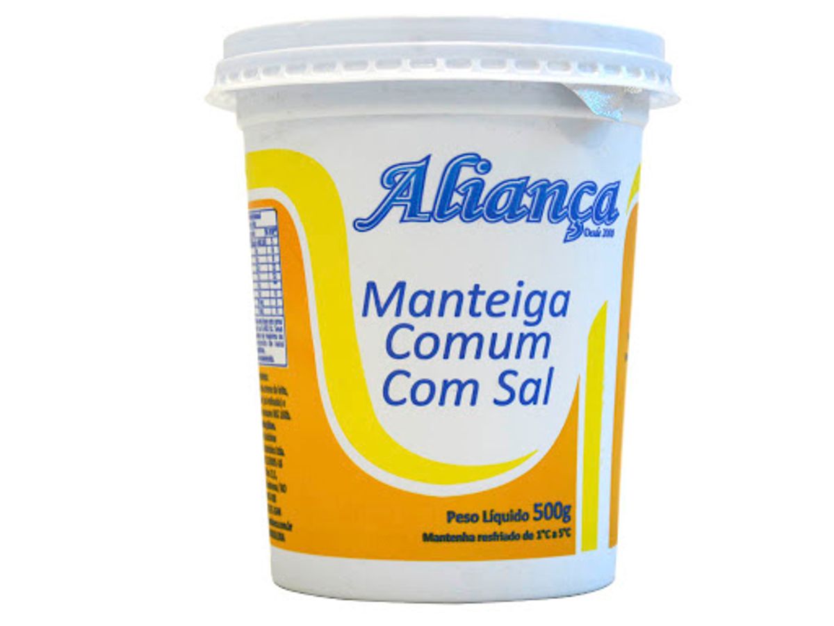 Manteiga Comum Aliança com Sal 500g image number 0