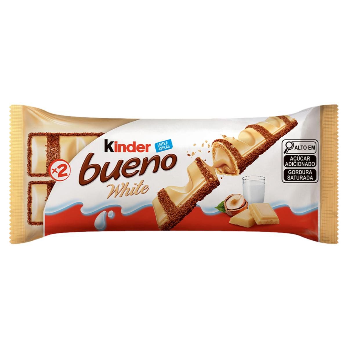 Kinder Bueno White Chocolate Branco 39g image number 0