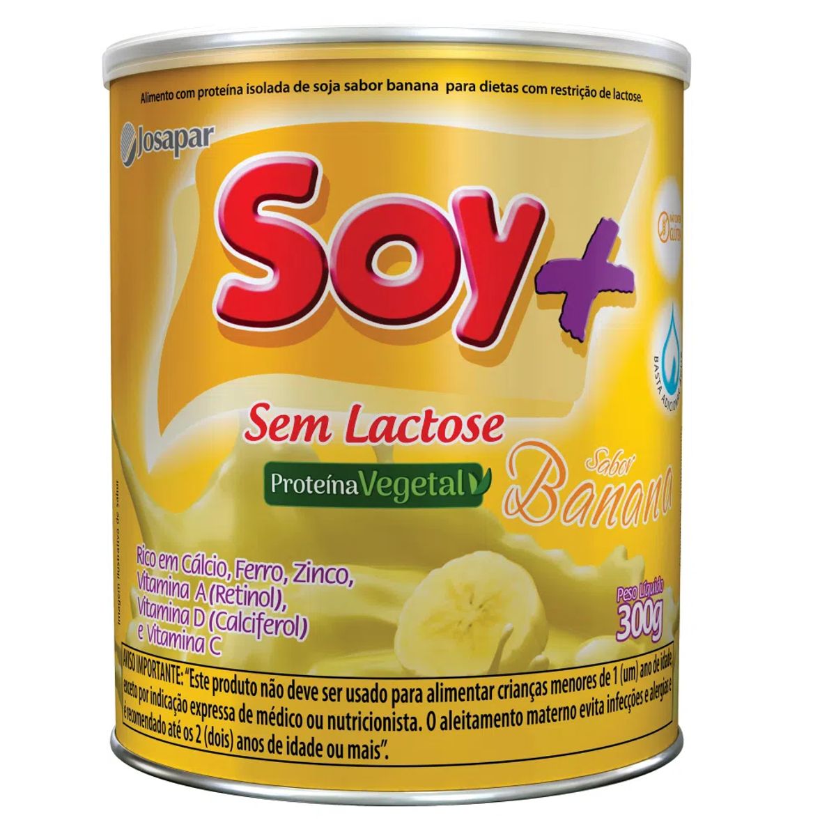 Alimento Soy+ Banana Sem Lactose 300g