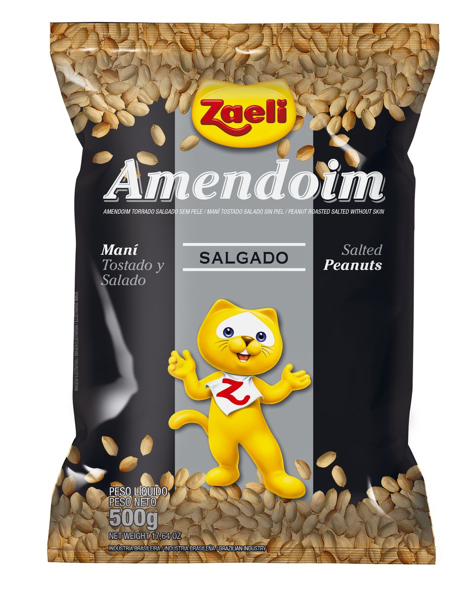 Amendoim Salgado Zaeli Pacote 500g