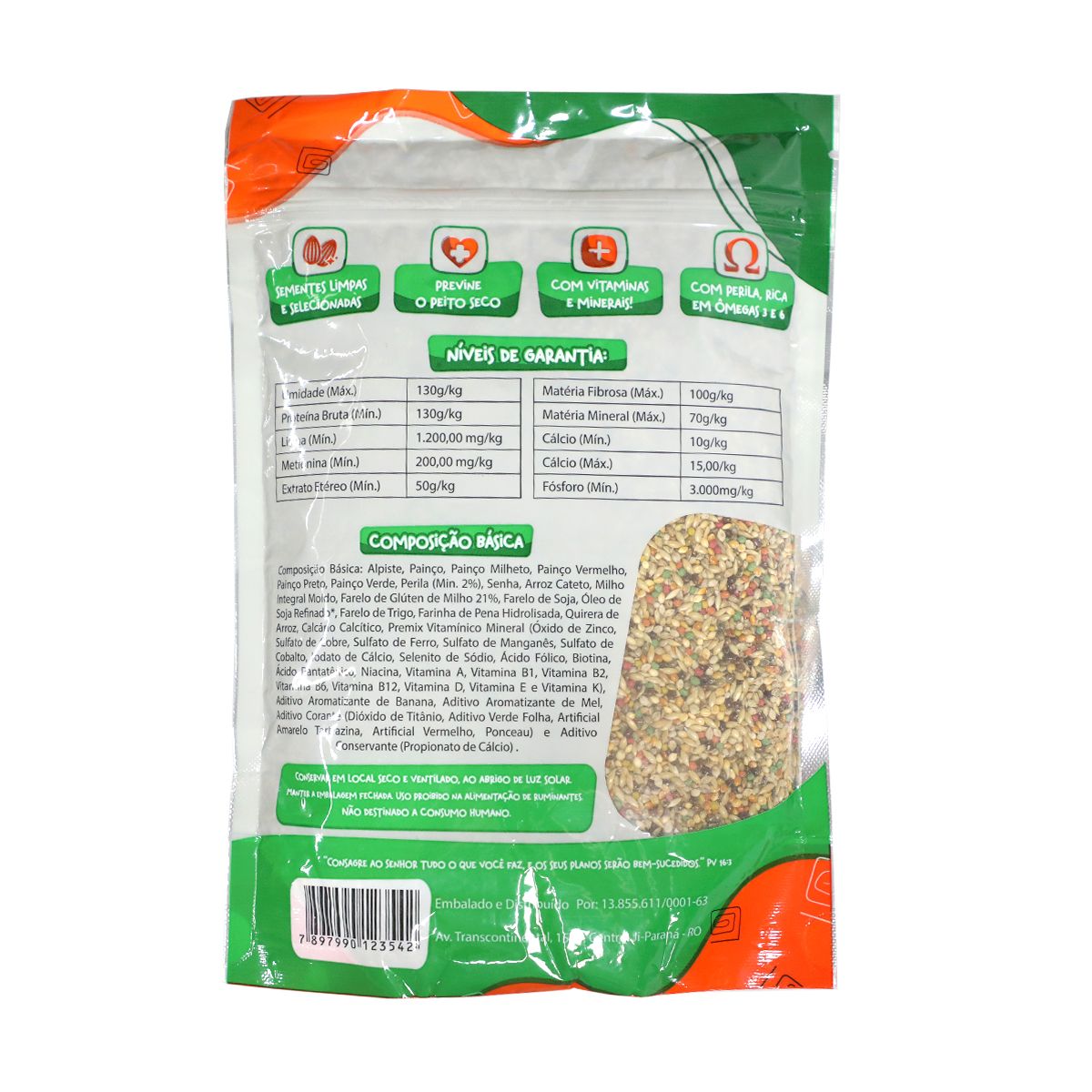 Alimento para Aves Cazoo Premium Curió 450g image number 1