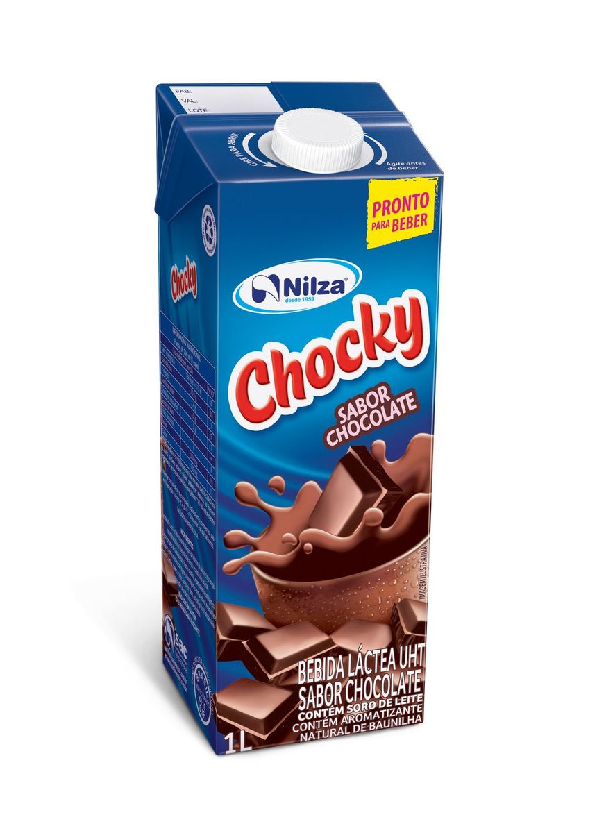 Bebida Láctea Nilza Chocky Chocolate 1L