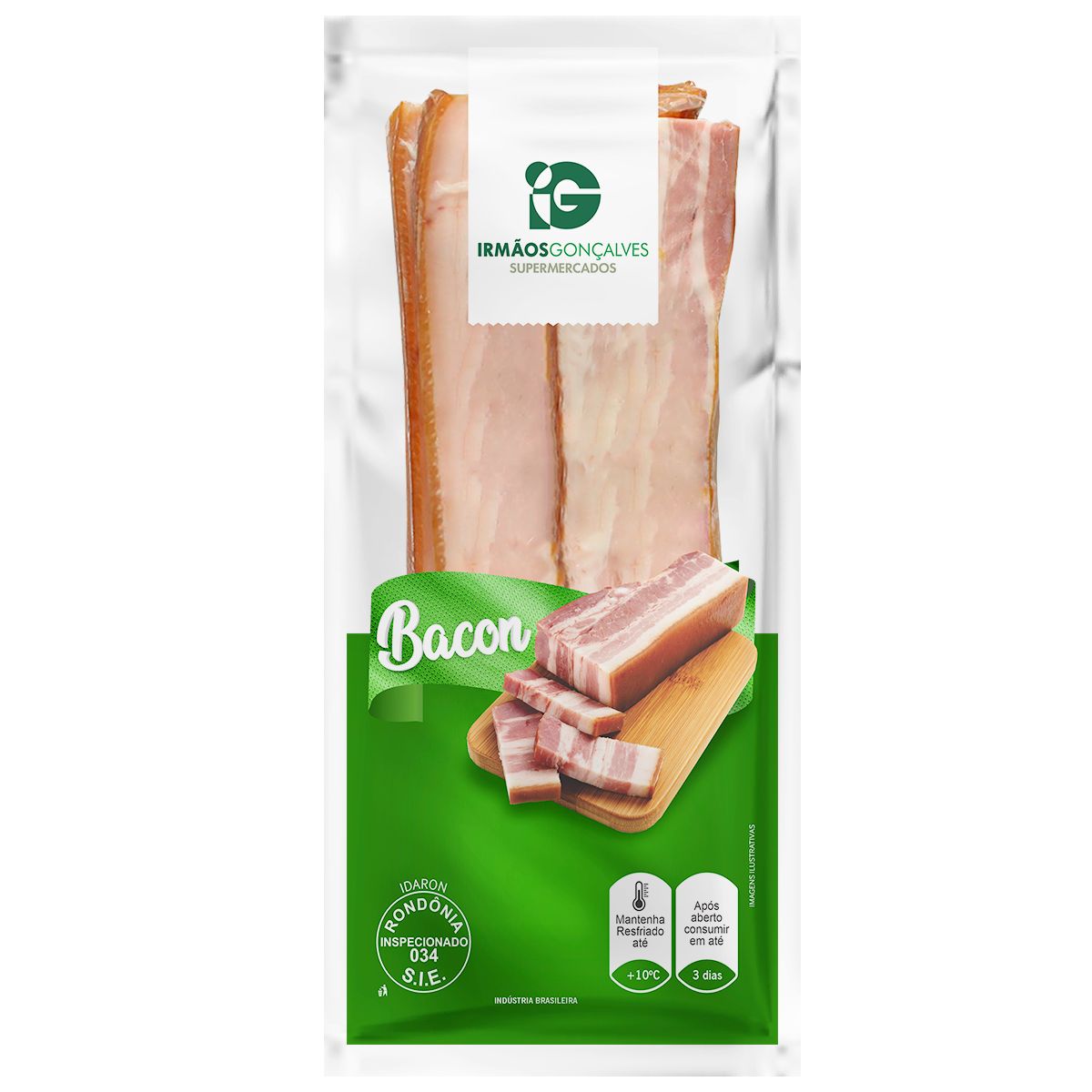 Bacon Frimesa Pedaço 1 Unid. Aprox.530g