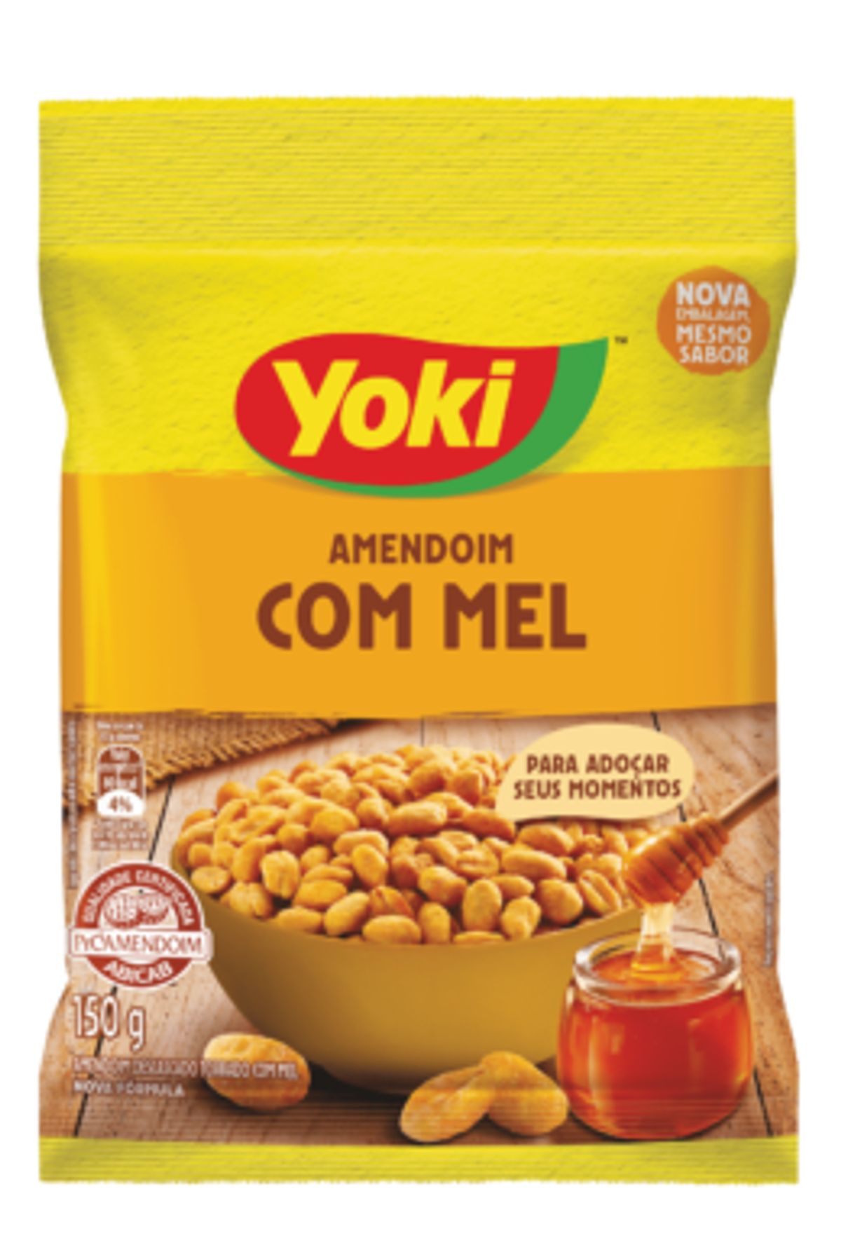 Amendoim com Mel Yoki Pacote 150g image number 0
