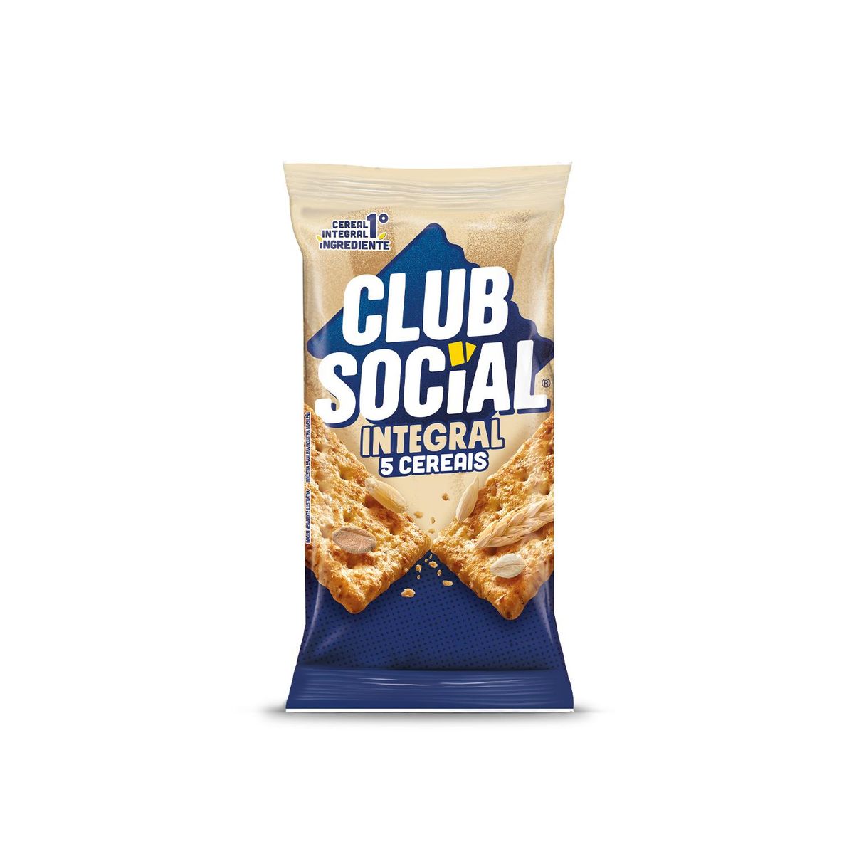 Biscoito 5 Cereais Integral Club Social 144g 6 Unidades