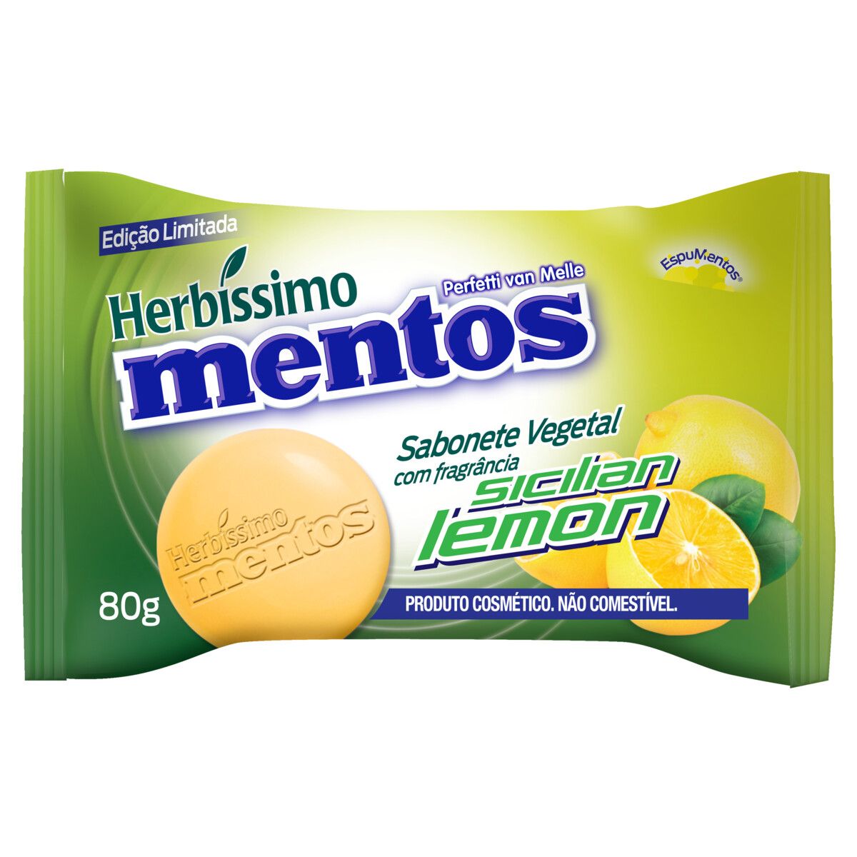 Sabonete Barra Vegeta Herbíssimo Mentos Sicilian Lemon 80g