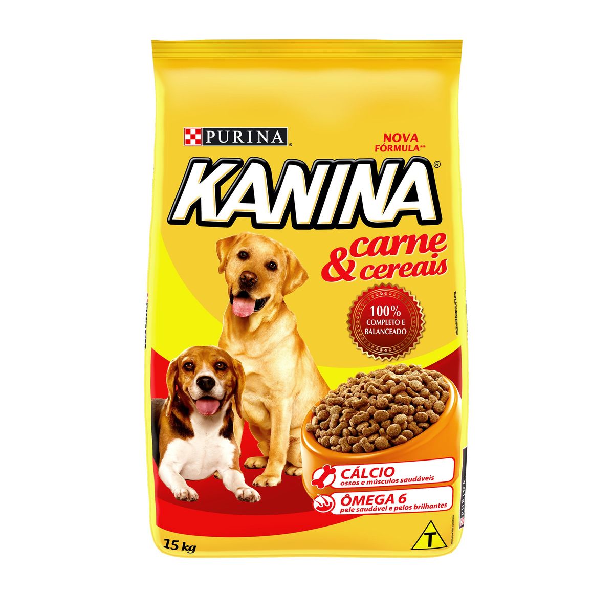Alimento Kanina Cães Adultos Carne e Cereais 15kg image number 2