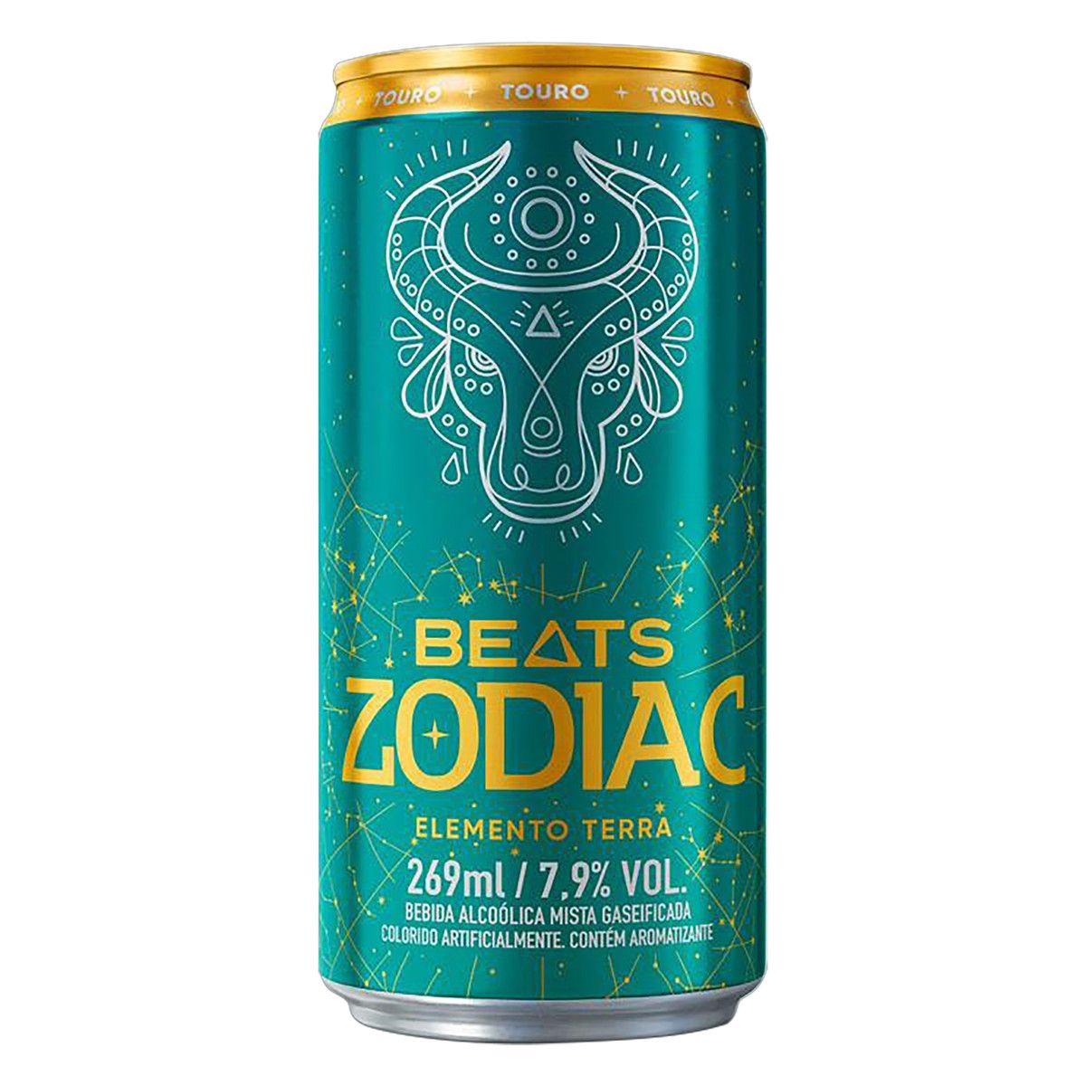 Bebida Mista Alcoólica Gaseificada Elemento Terra Skol Beats Zodiac Lata 269ml image number 1