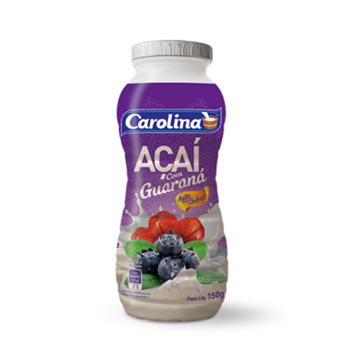 Bebida Láctea Carolina Açaí com Guaraná 150g