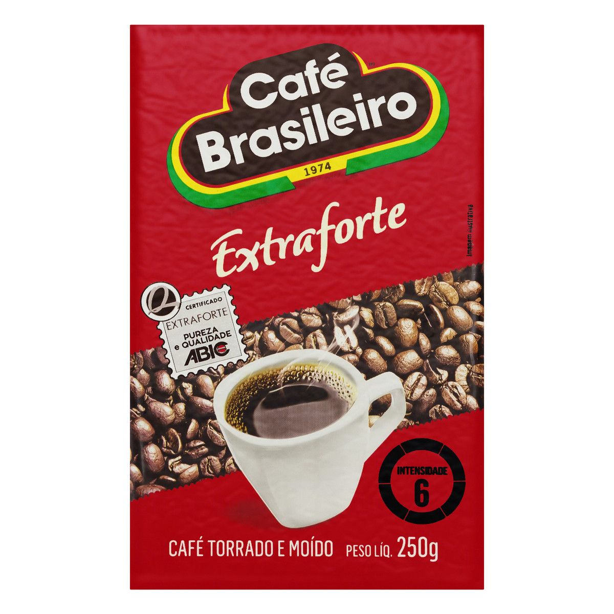 Café Torrado e Moído Café Brasileiro Extraforte a Vácuo 250g