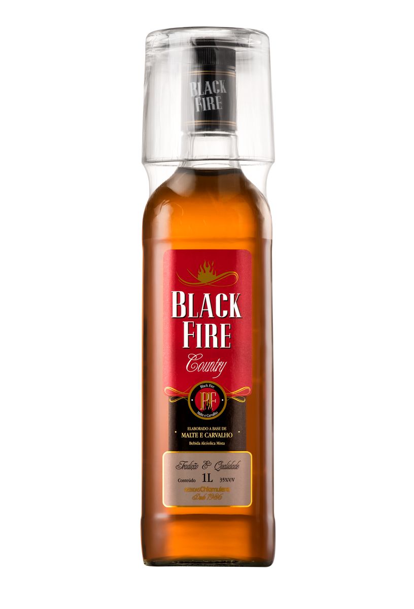 Whisky Black Fire Country Garrafa 1L image number 0