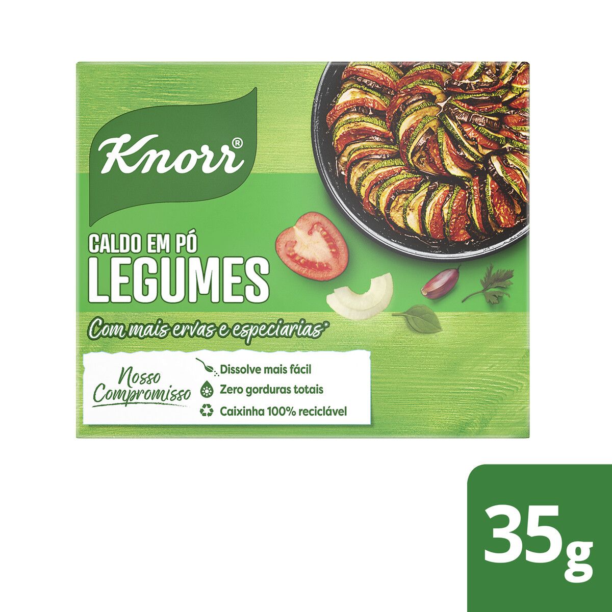 Caldo em Pó Legumes Knorr Caixa 35g 5 Unidades image number 1