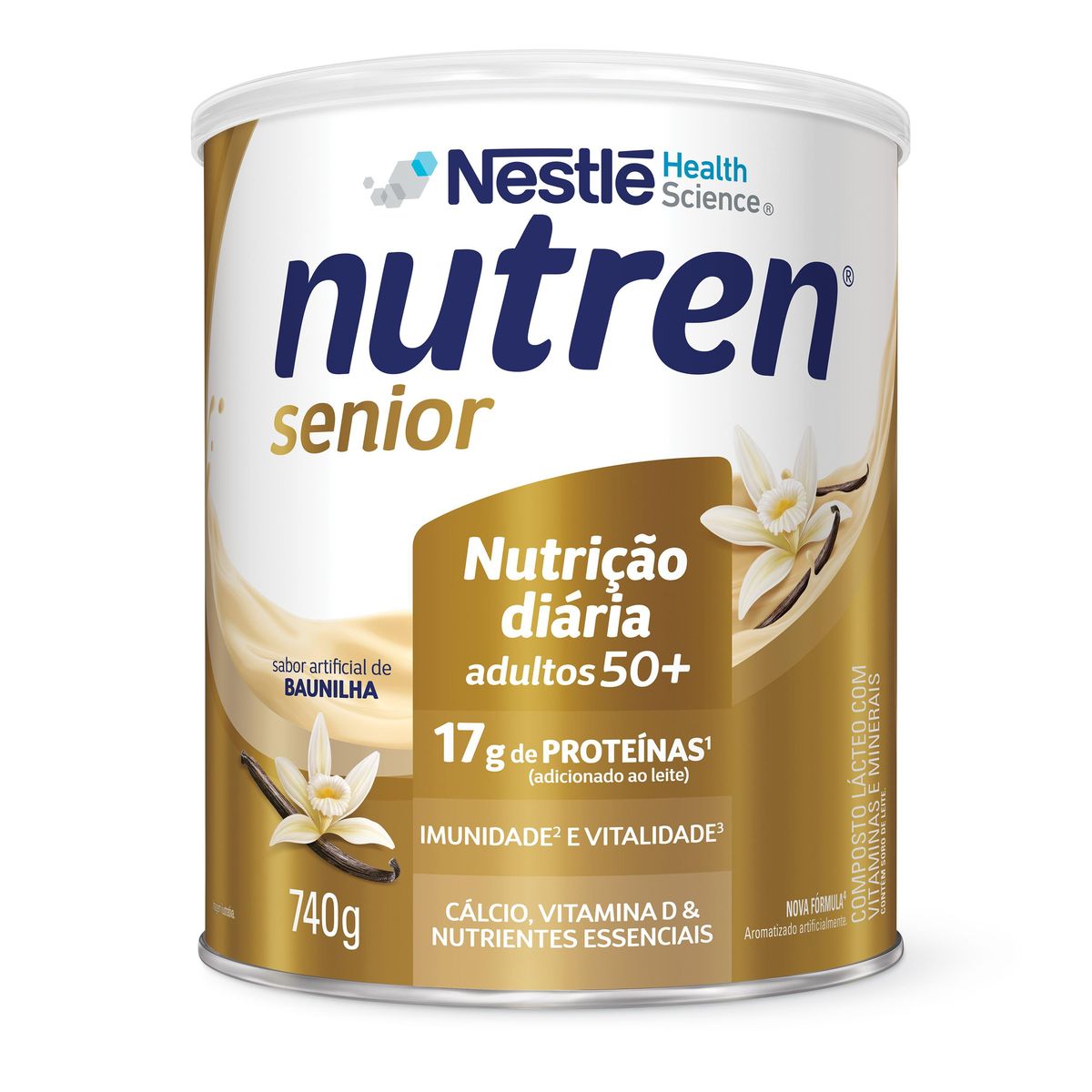 Complemento Alimentar Nutren Senior Baunilha 740g image number 0