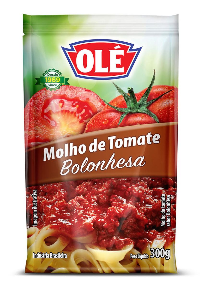 Molho de Tomate Olé Bolonhesa Sachê 300g