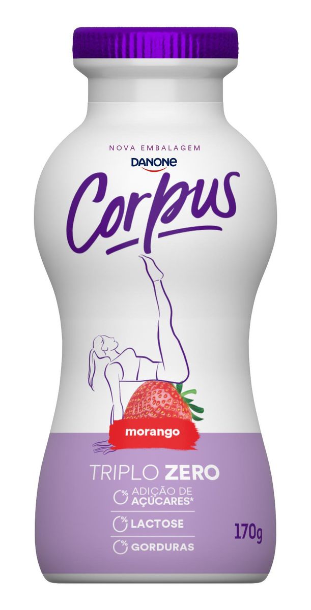 Iogurte Corpus Zero Morango 170g image number 0