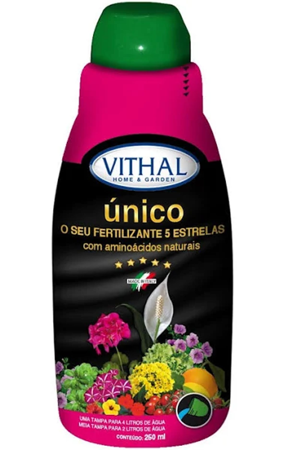 Fertilizante para Plantas Vithal Único Frasco 250ml