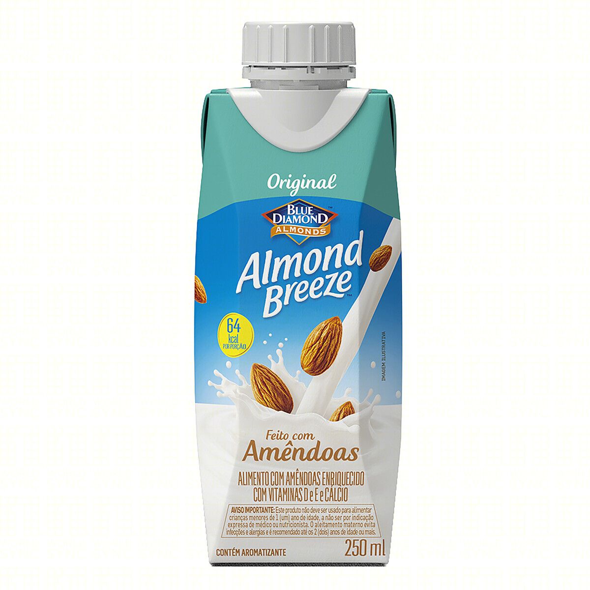 Bebida à Base de Amêndoa Original Blue Diamond Almond Breeze Caixa 250ml