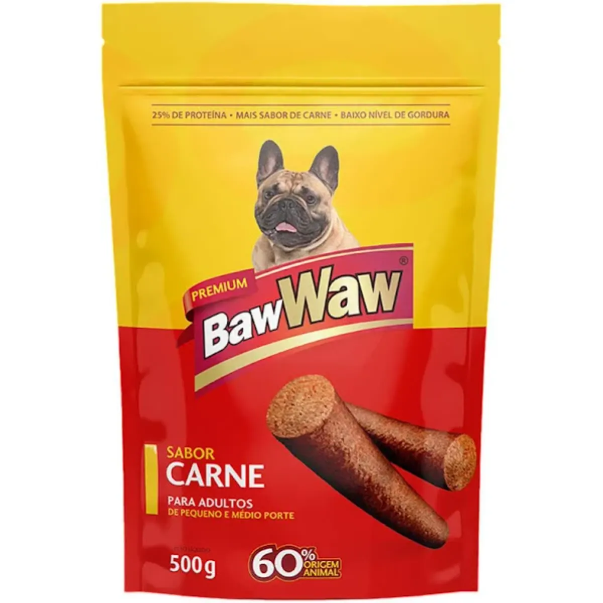 Bifinho para Cães Adultos Baw Waw Carne 500g