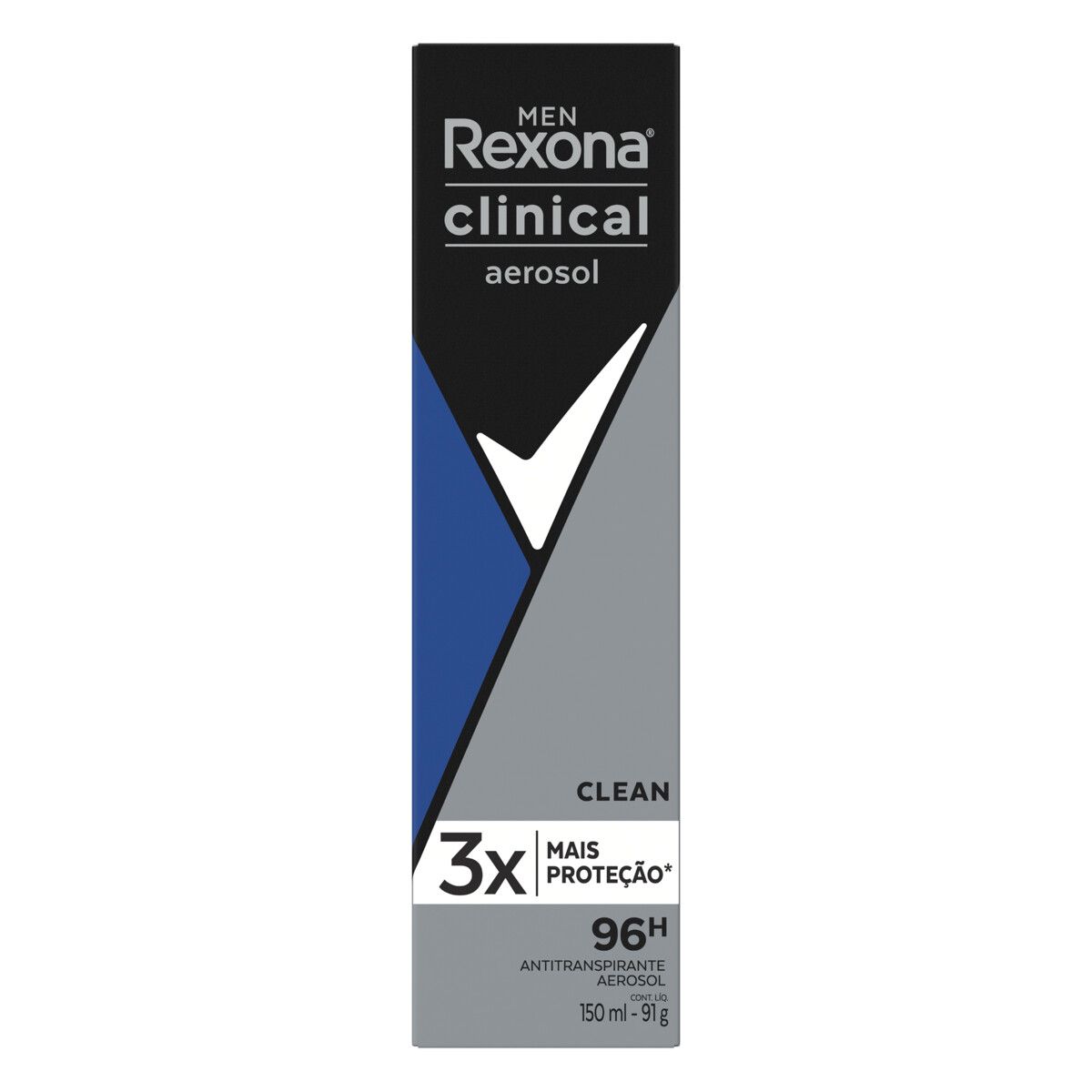 Desodorante Aerossol Rexona Clinical Clean 150ml image number 1