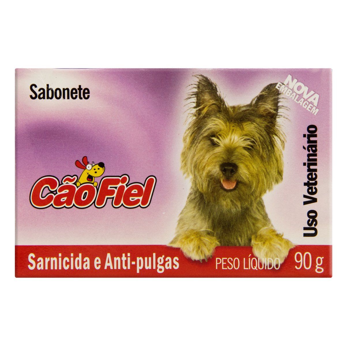 Sabonete Uso Veterinário Cão Fiel Sarnicida e Anti-Pulgas 90g