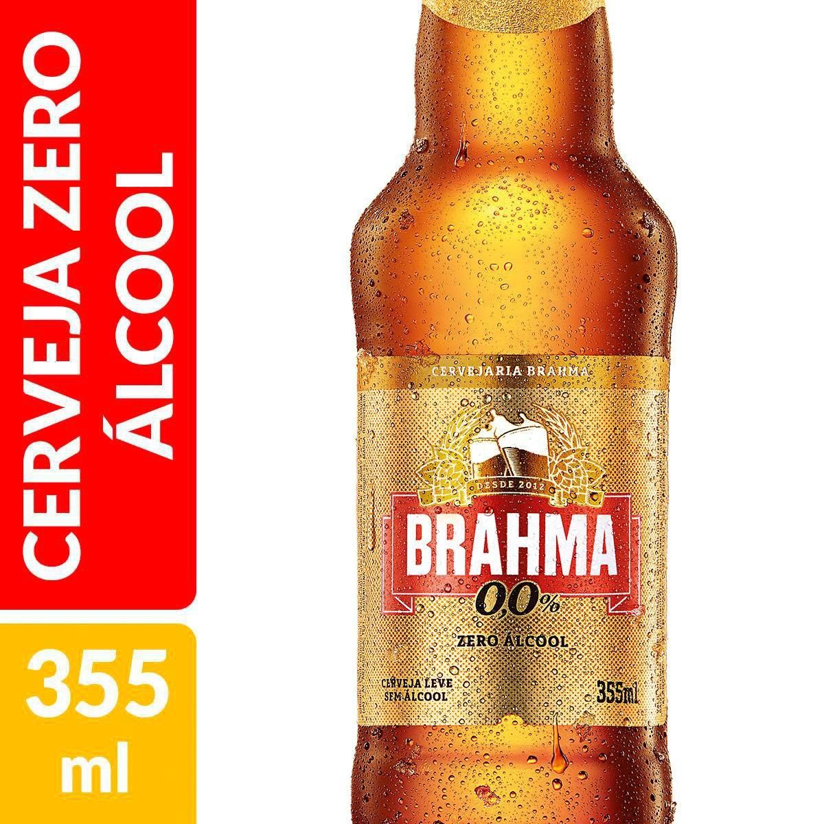 Cerveja Brahma Zero 355ml Long Neck image number 1