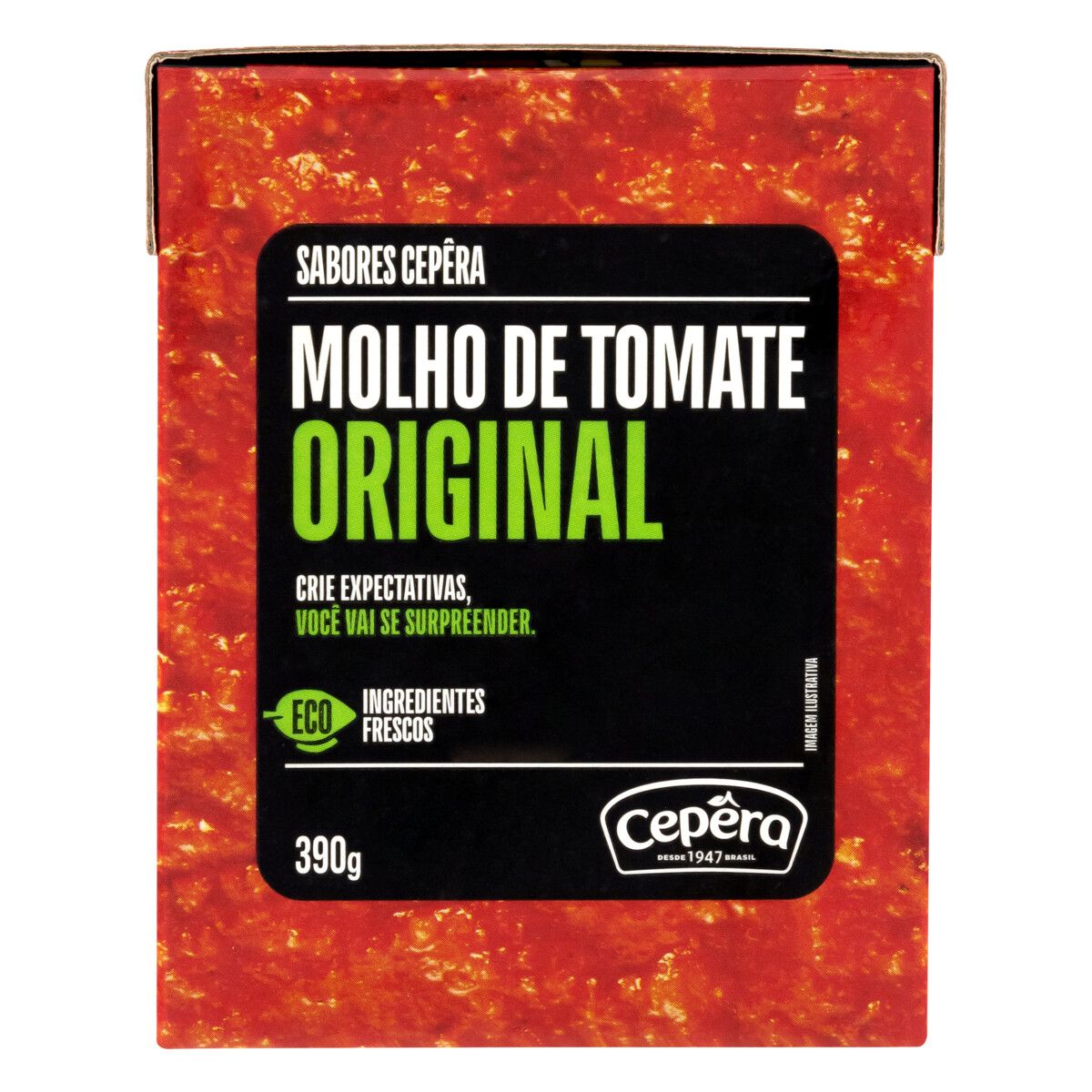 Molho de Tomate Original Sabores Cepêra Caixa 390g