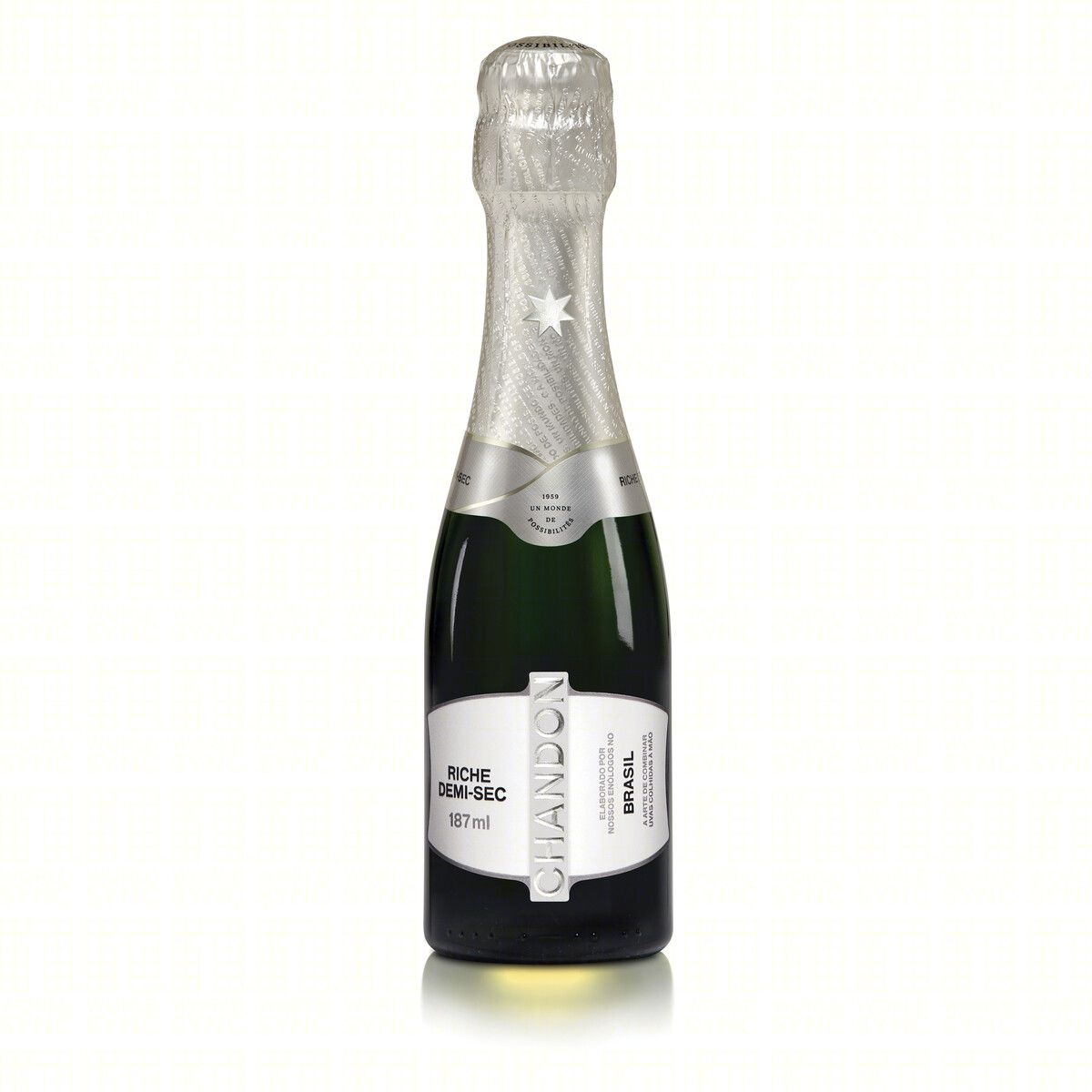 Espumante Brasileiro Branco Demi-Sec Riche Chandon Pinot Noir Riesling Itálico Chardonnay 187ml