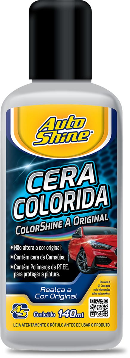 Cera Autoshine Colorida Prata 140ml